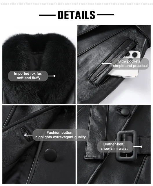 DON JOHN Bomber Jacket With Fox Fur Collar Women's