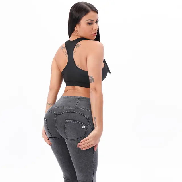 Butt Lifting Black Jeans Sculpting Push Up Women's