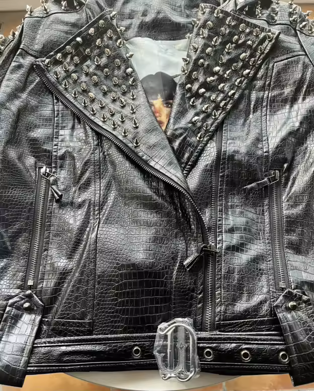 DON JOHN Leather Jacket Women's