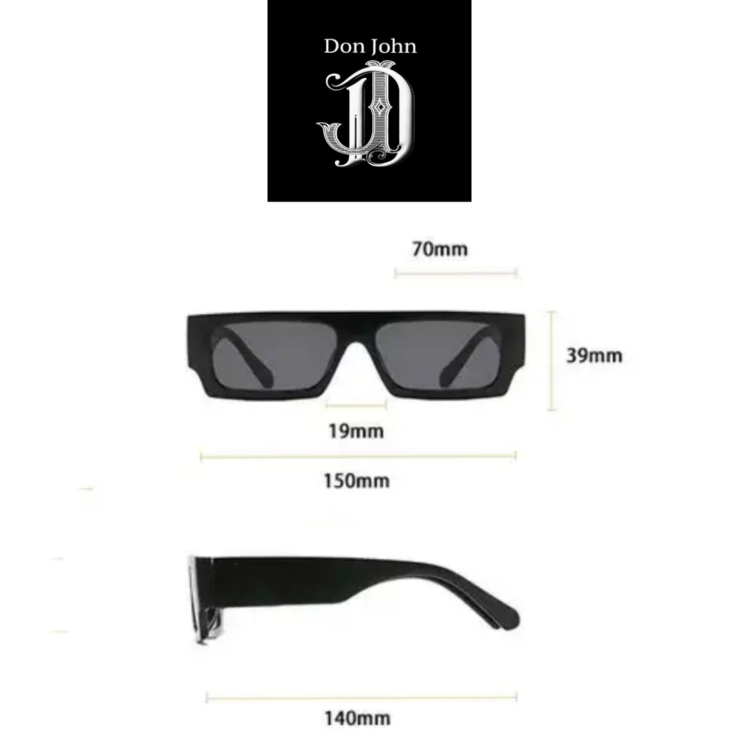 DON JOHN Chaos Glasses Any Color Lenses Unisex