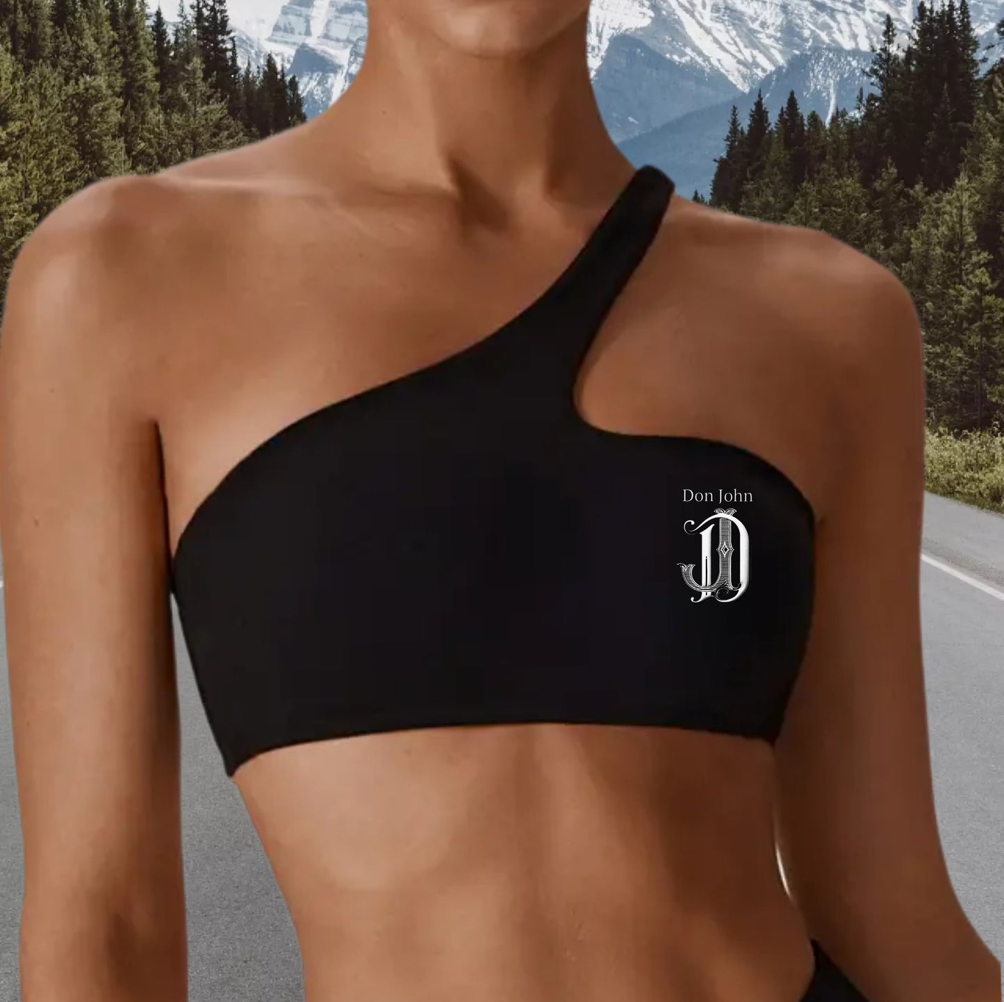 DON JOHN Yoga Zipper Front 3 Piece Outfit Set Women's