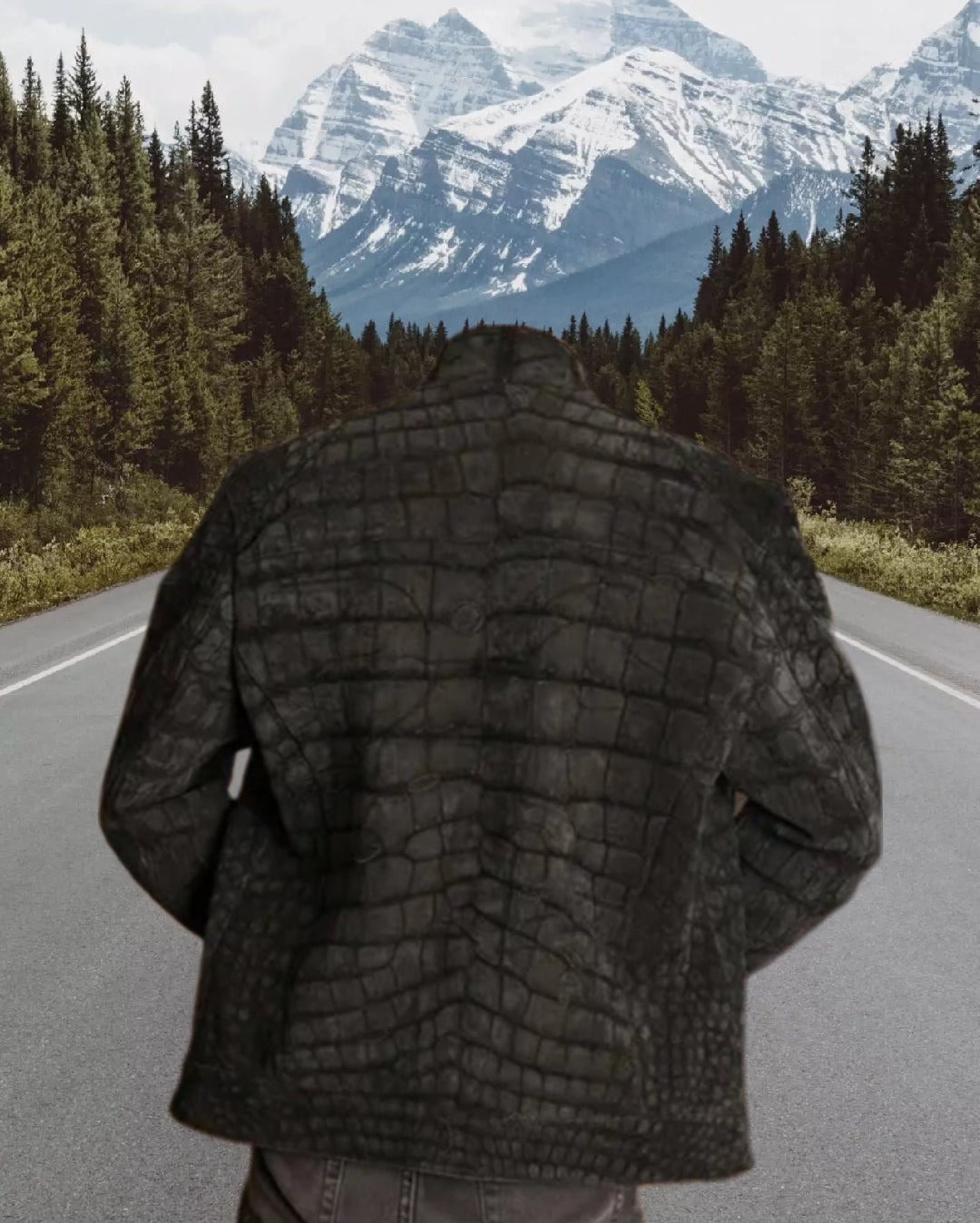 DON JOHN Crocodile Jackets Handmade Men's