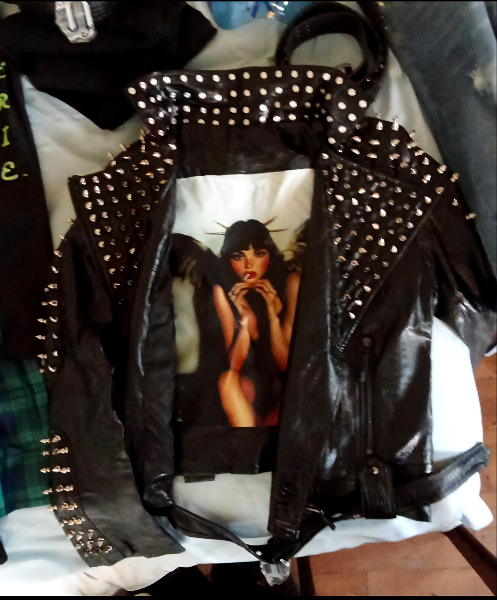 DON JOHN Leather Jacket Women's
