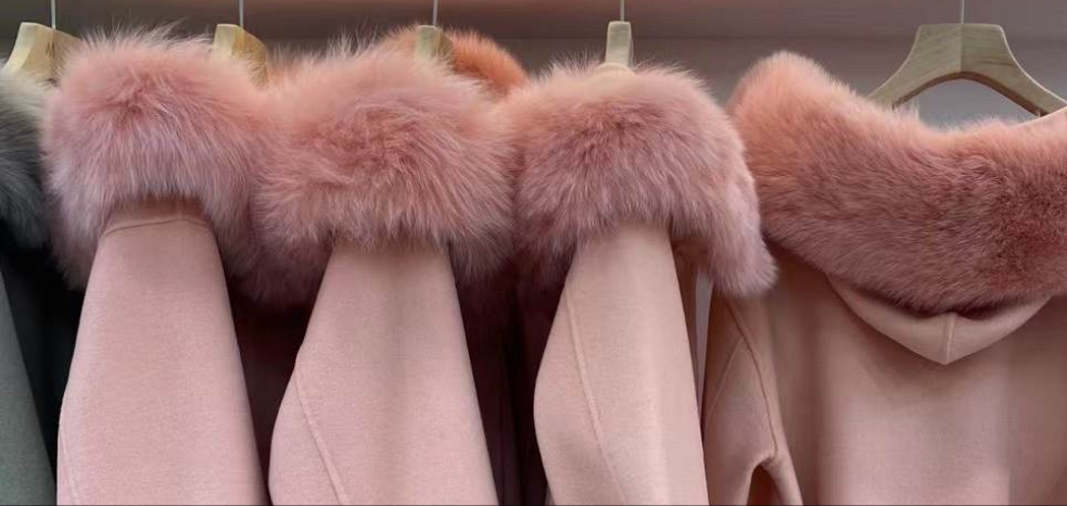 Cashmere & Fox Fur Coat Women's