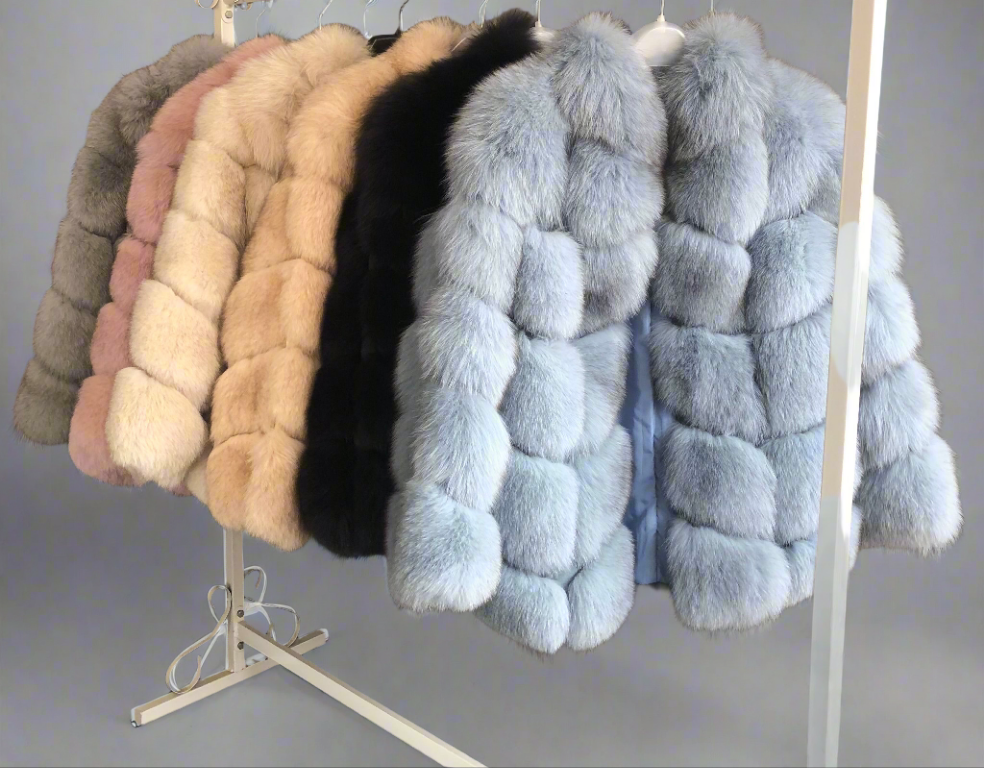 DON JOHN Fox Fur Coat Women's