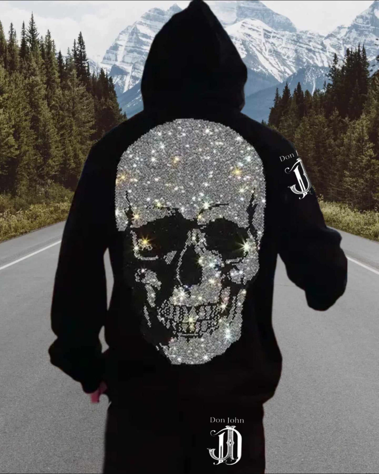 DON JOHN Skull Hoodie Men's
