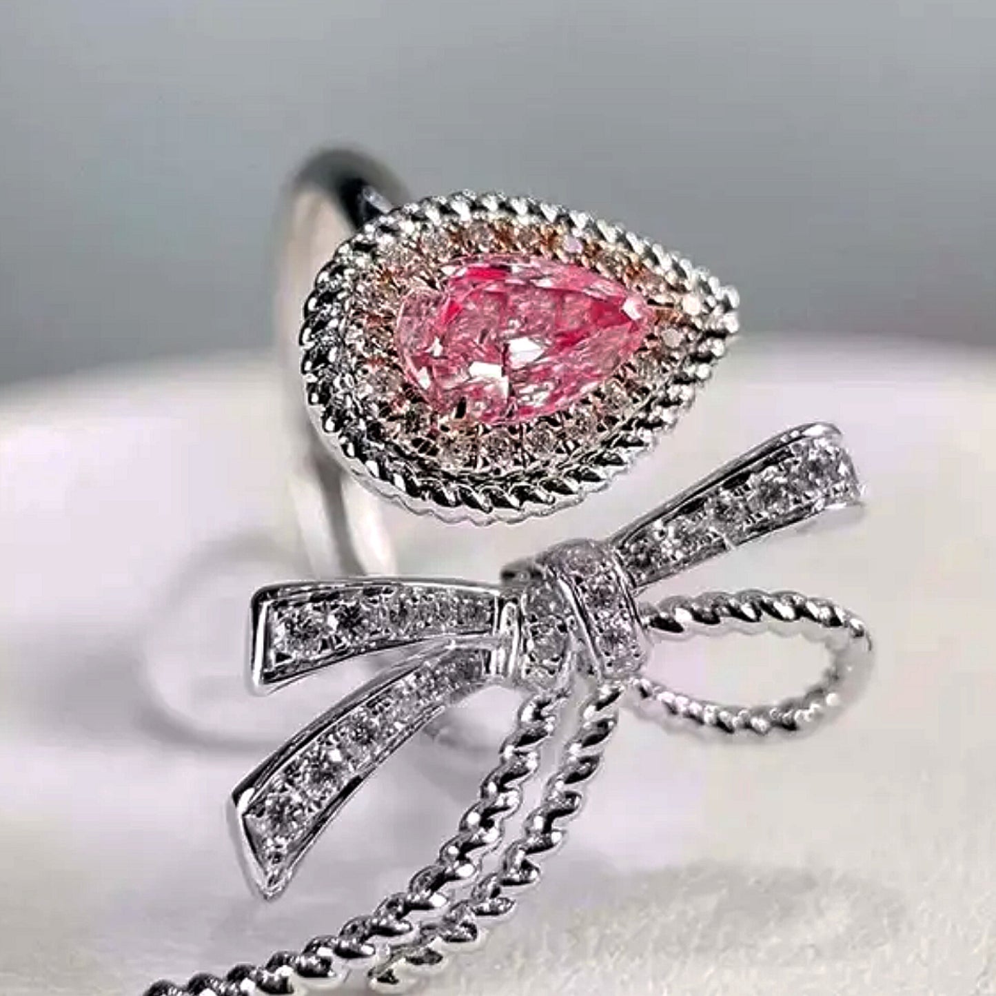 Fancy Pink Diamond Engagement Ring Women's