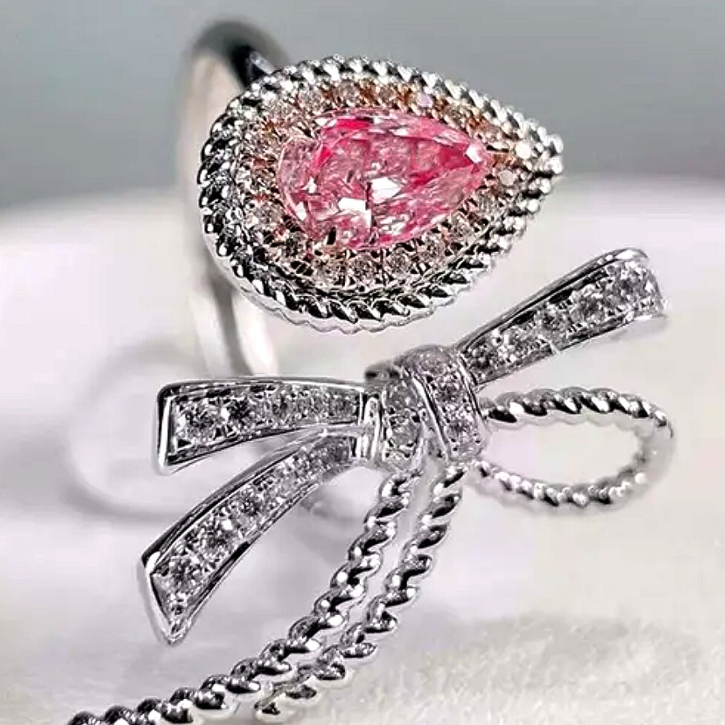 Fancy Pink Diamond Engagement Ring Women's