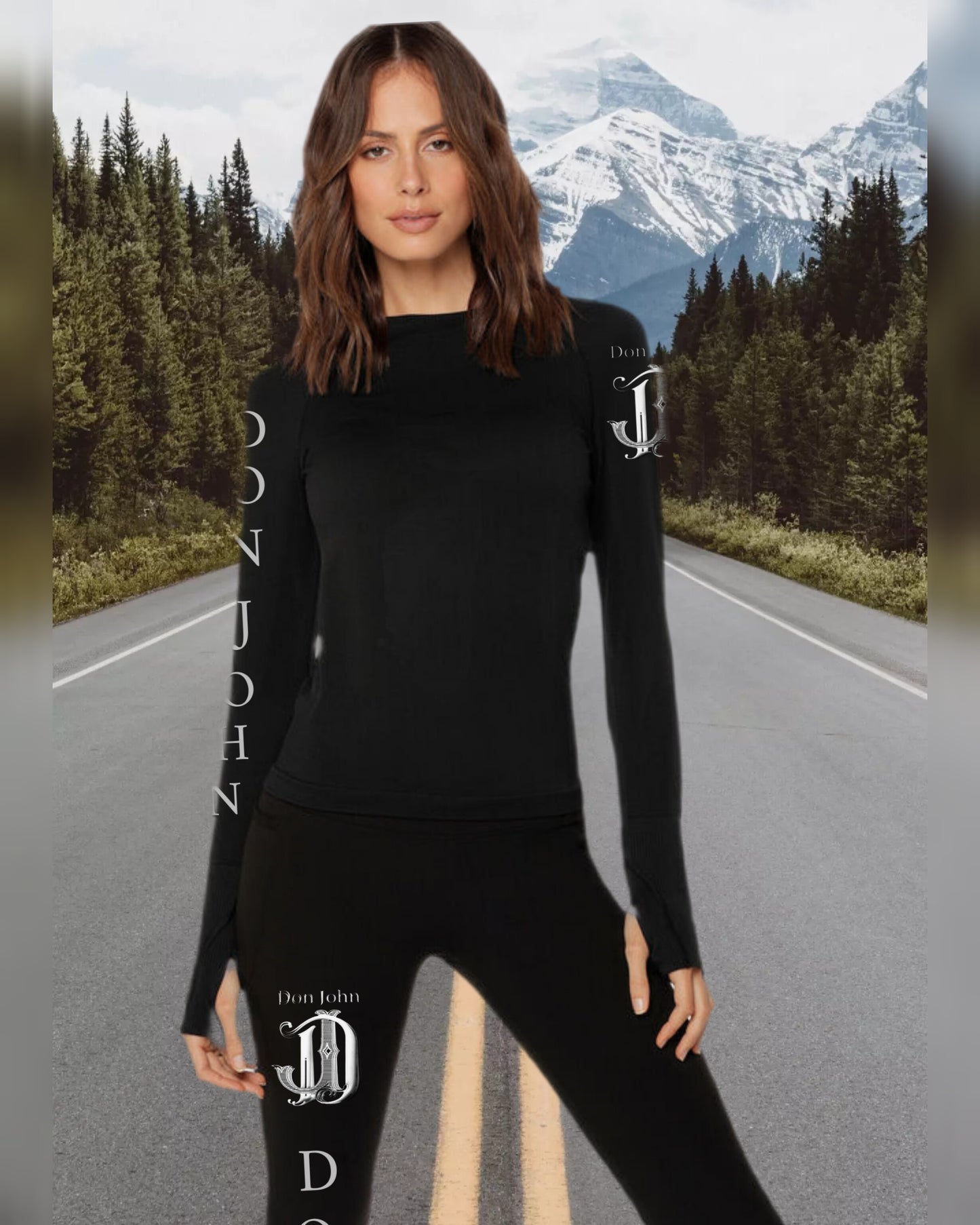 DON JOHN Yoga Pants & Top Regular Fit Or Butt Lifting Women's