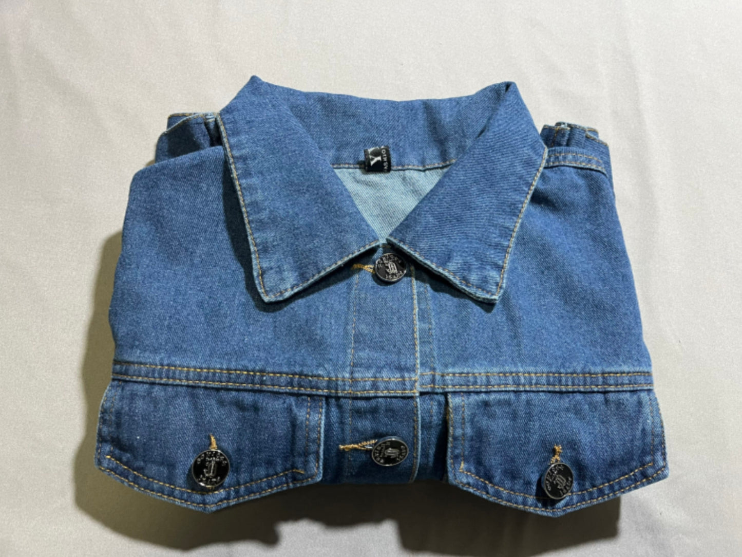 DON JOHN Jean Jacket Marilyn Monroe Print Women's