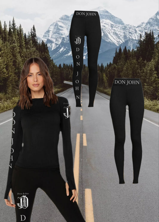 DON JOHN Yoga Outfit Sets Hooded Top Women's