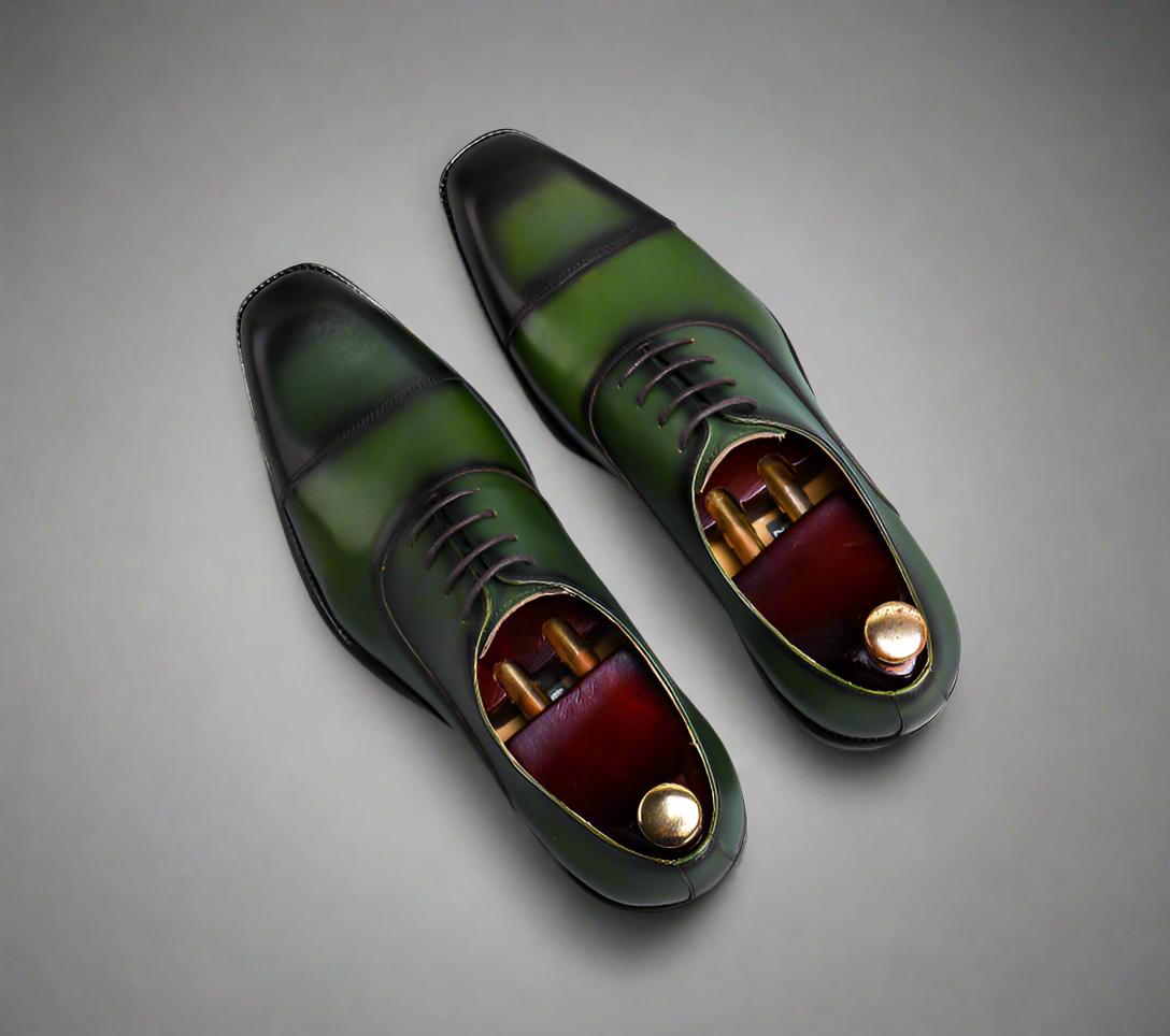 Cowhide Dress Shoes Business Men's
