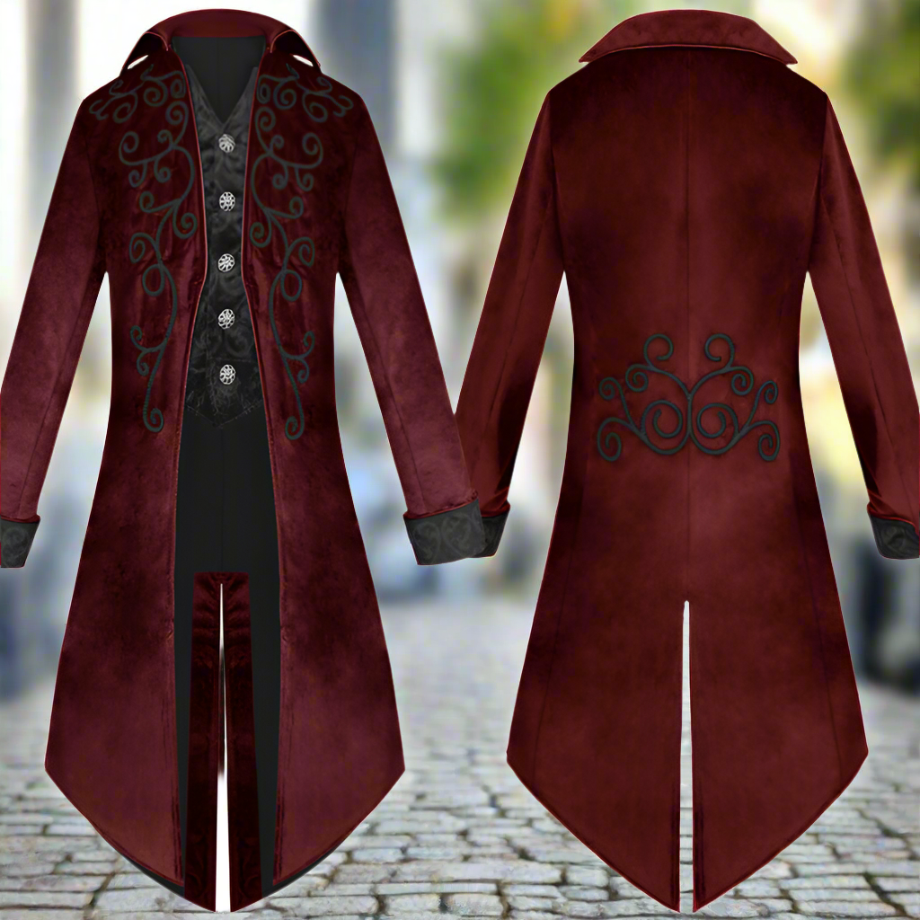 Jacket Gothic Tailcoat Renaissance Men's