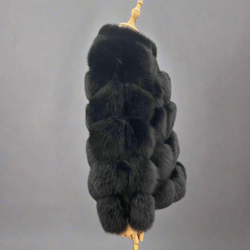 DON JOHN Fox Fur Coat Women's