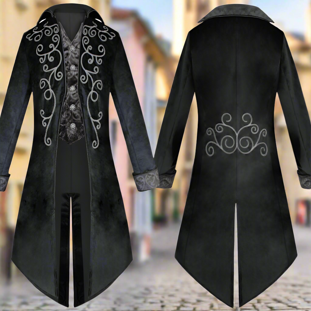 Jacket Gothic Tailcoat Renaissance Men's