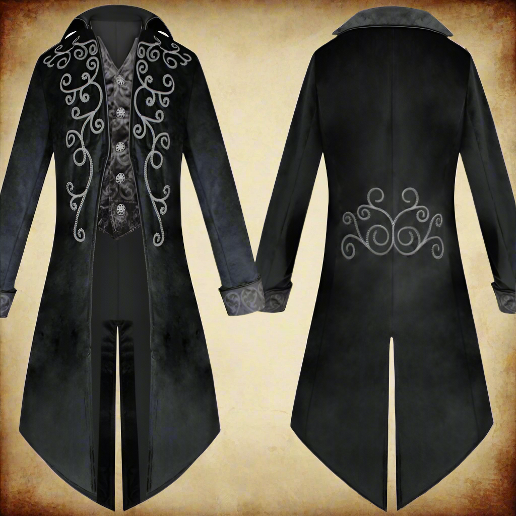 Jacket Gothic Tailcoat Renaissance Men's