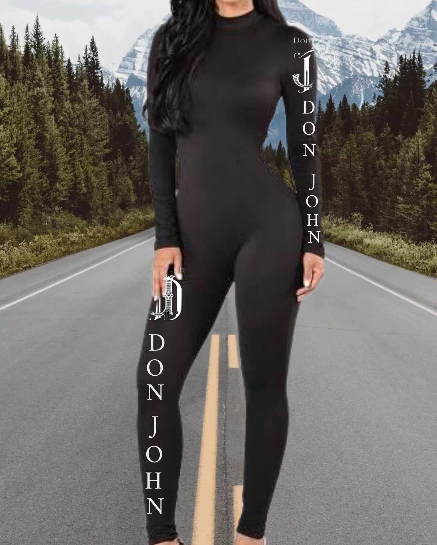DON JOHN Yoga Outfit Top & Bottom Women's