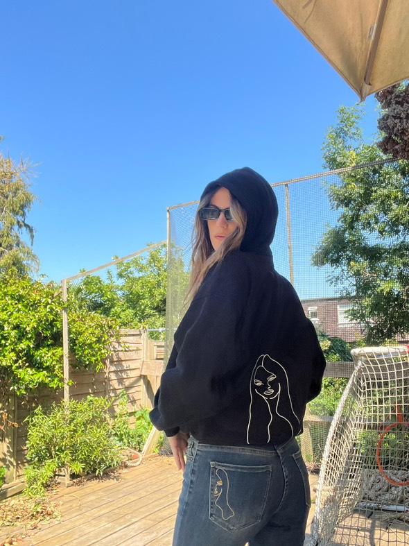 Charlotte Summers 1 Black Hoodie 1 Pink Shirt