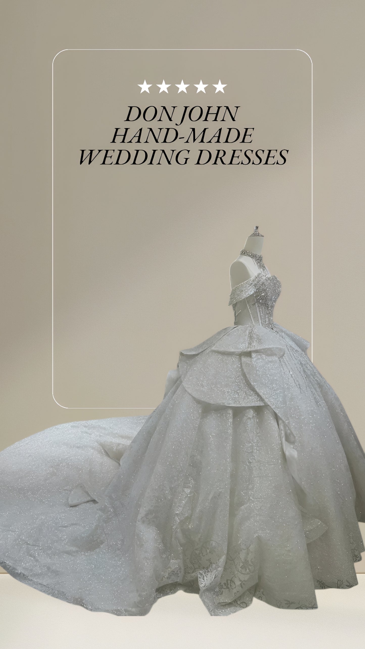 DON JOHN Wedding Dresses Handmade