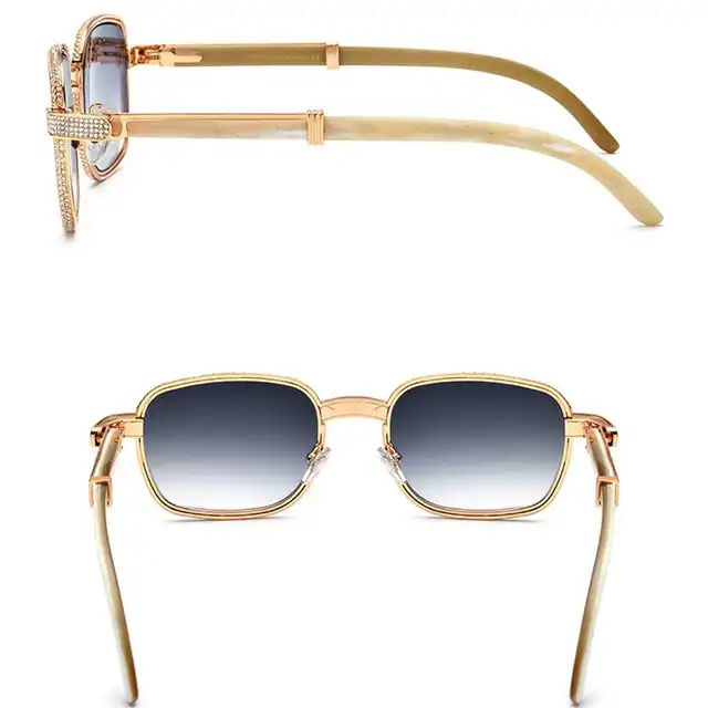 Don John Sunglasses Buffalo Horn & Natural Crystal