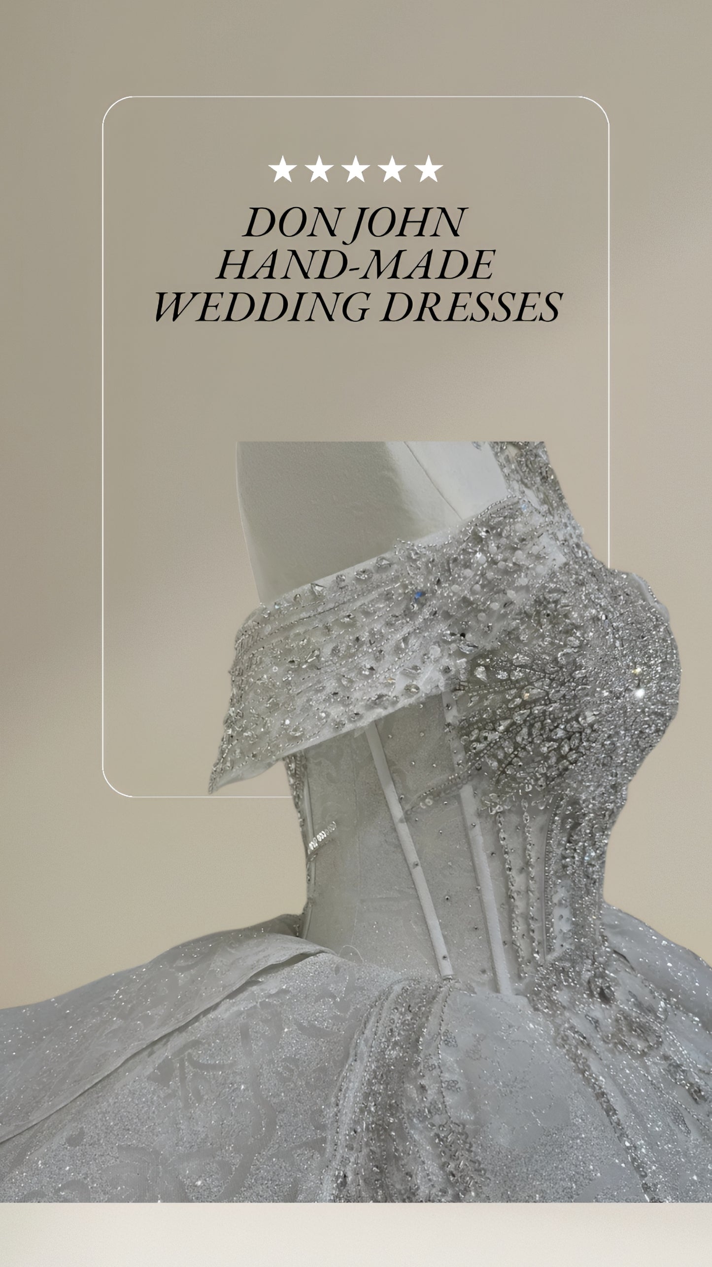 DON JOHN Wedding Dresses Handmade