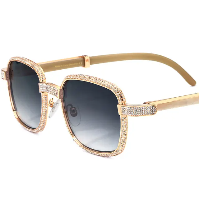 Don John Sunglasses Buffalo Horn & Natural Crystal