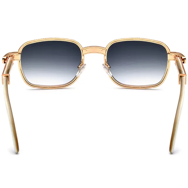 Don John Sunglasses Buffalo Horn & Natural Crystal