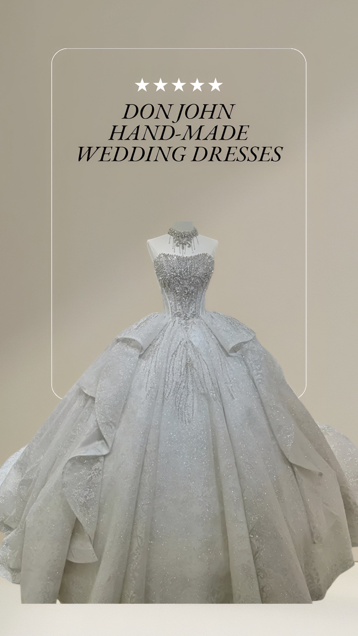 DON JOHN Wedding Dresses Handmade