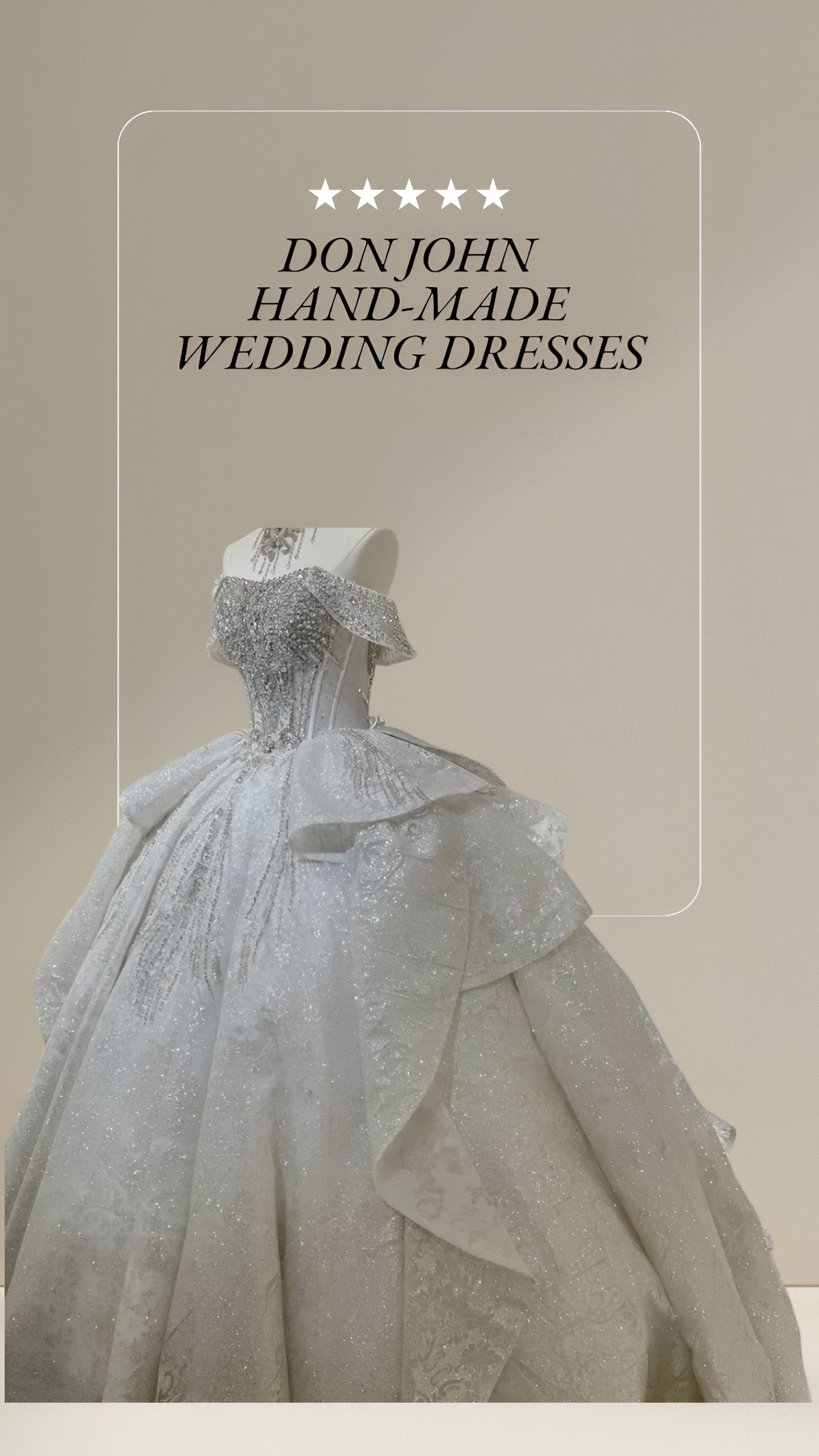 DON JOHN Wedding Dresses Handmade