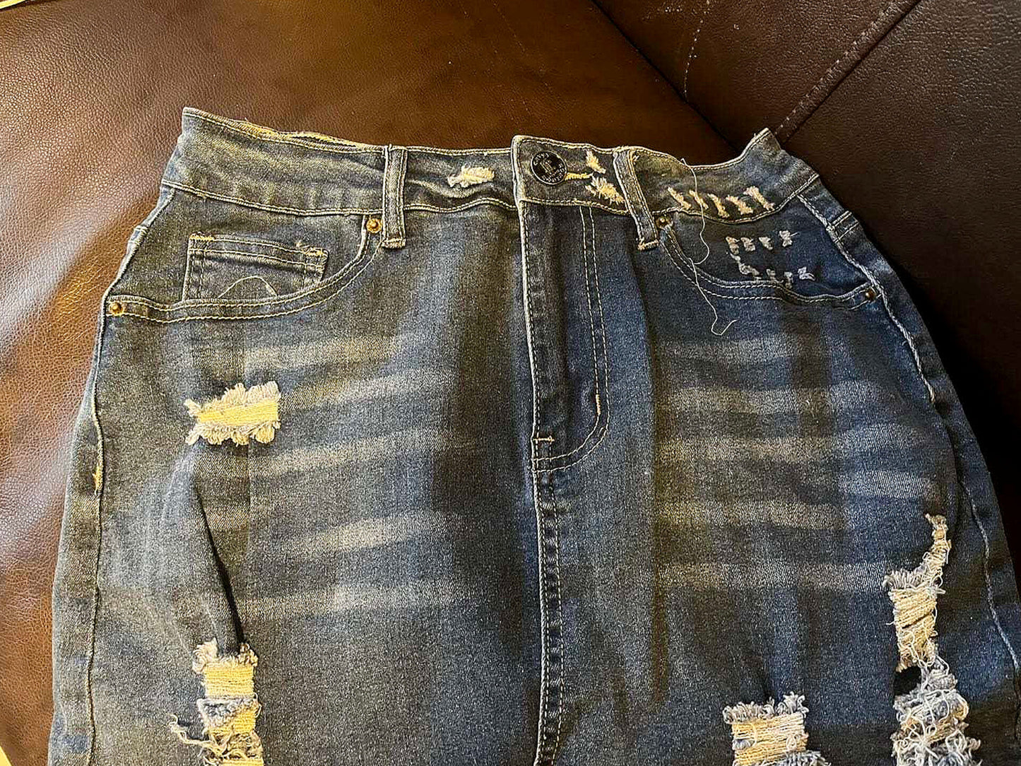 DON JOHN Jean Skirts Handmade Women's