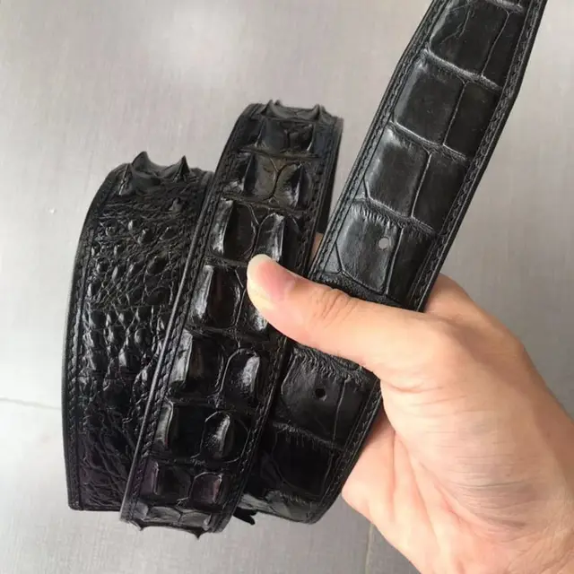 Handmade Crocodile Belt Men's