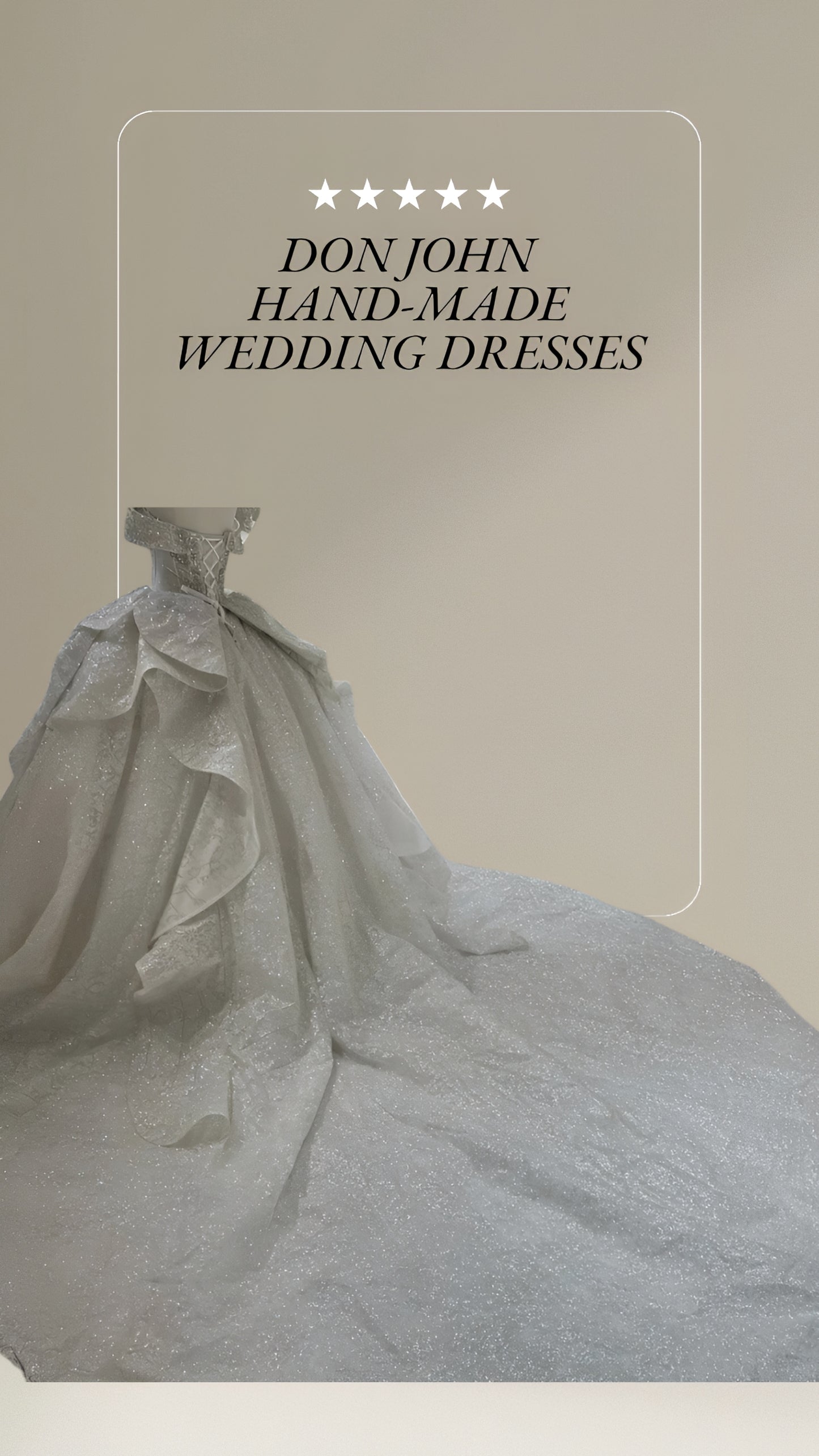 DON JOHN Wedding Dresses Handmade