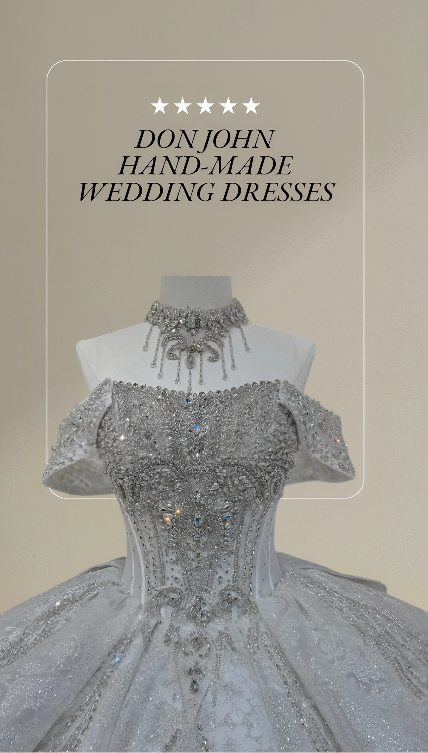 DON JOHN Wedding Dresses Handmade