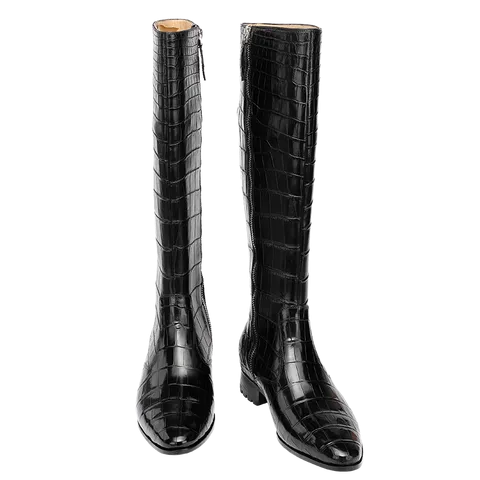 DON JOHN Crocodile Handmade Boots Women's