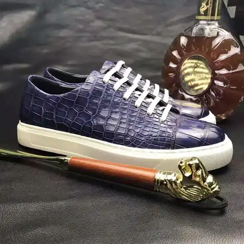 DON JOHN Crocodile Sneakers Handmade Men's
