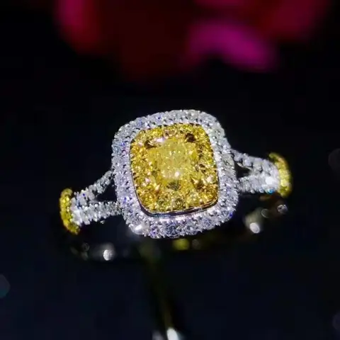 Wedding Ring 18K Gold & Natural Diamonds Women's