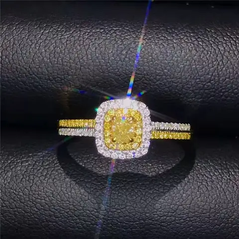 Wedding Ring 18K Gold & Natural Diamonds Women's