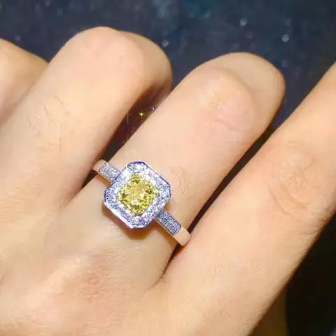 Wedding Ring 18K Gold & Natural Diamonds Women's
