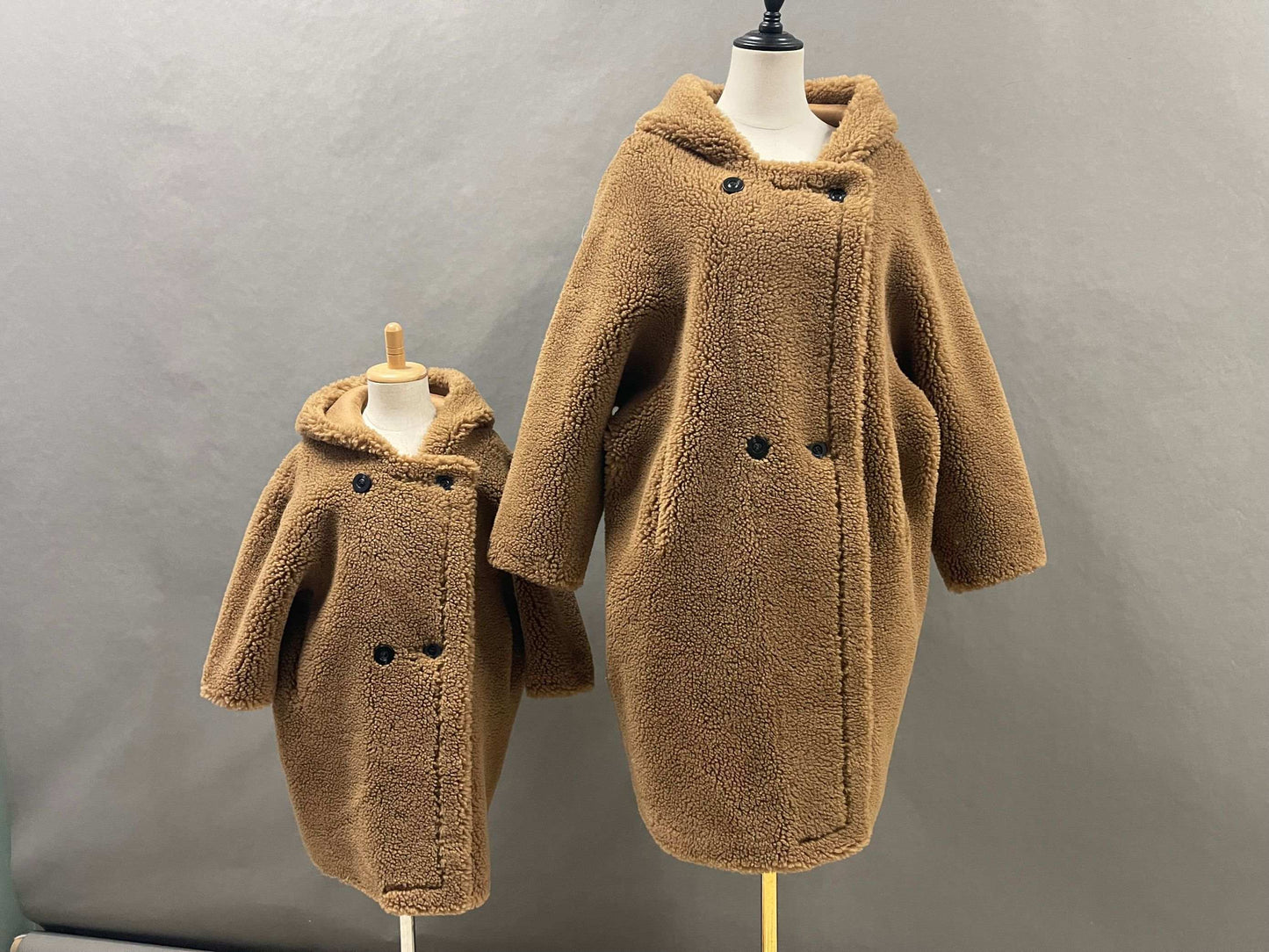 DON JOHN Teddy Bear Hooded Coats For Adults & Children Unisex