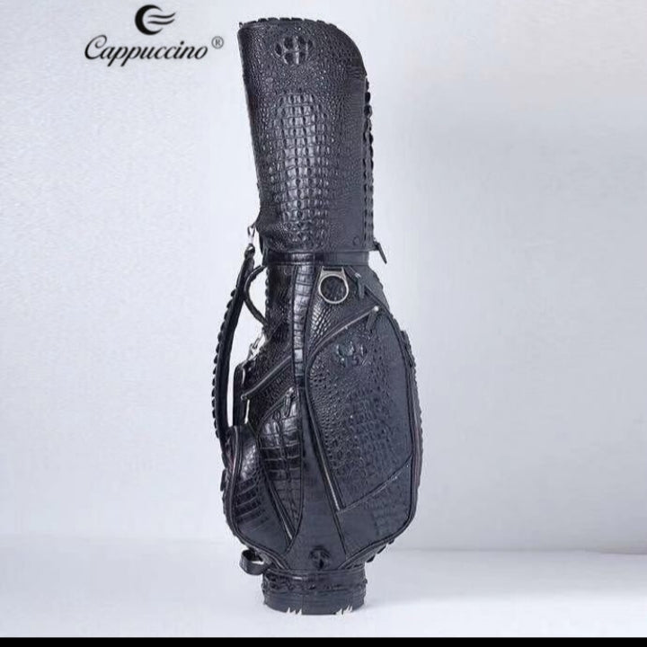 Luxury Crocodile Skin Leather Golf Bag Men's