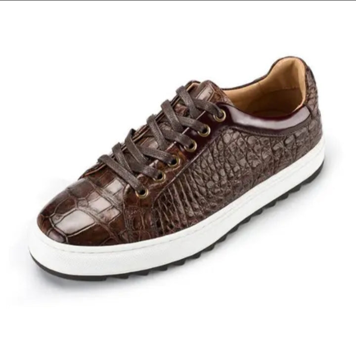 DON JOHN Crocodile Handmade Sneakers Unisex