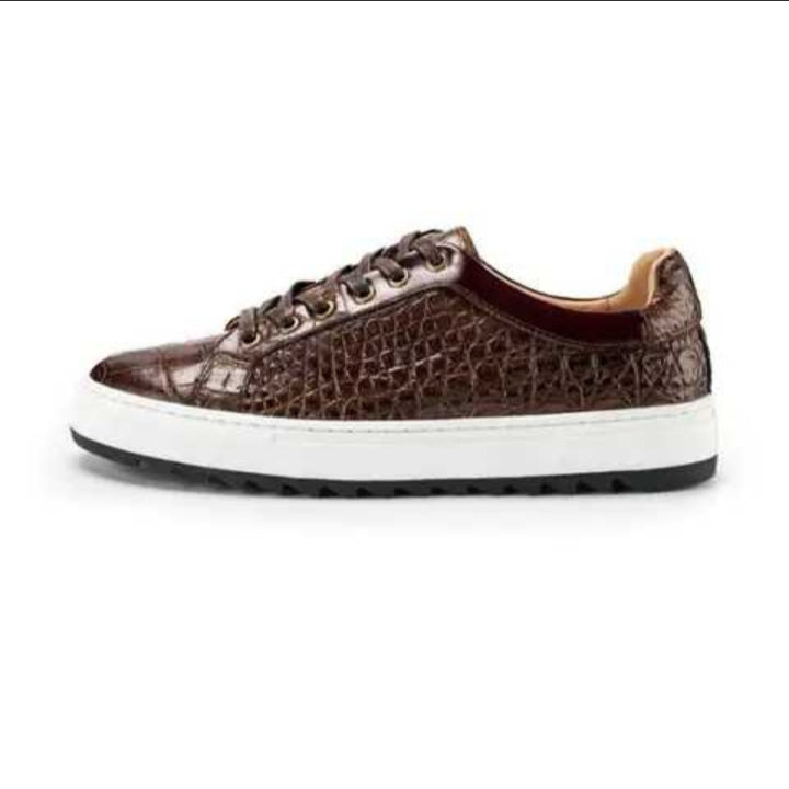DON JOHN Crocodile Handmade Sneakers Unisex