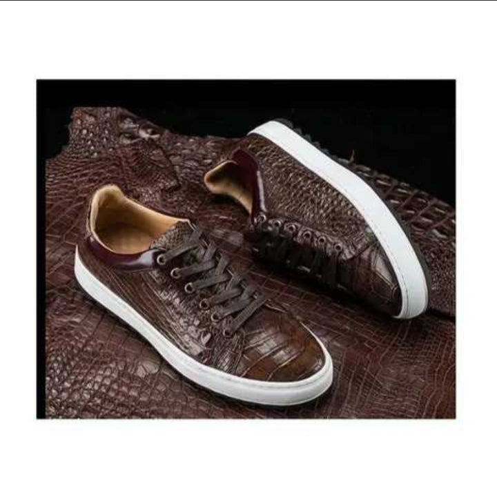 DON JOHN Crocodile Handmade Sneakers Unisex