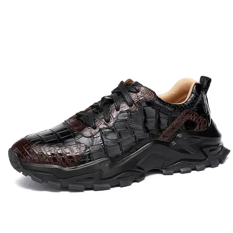 DON JOHN Crocodile Sneakers Handmade Men's