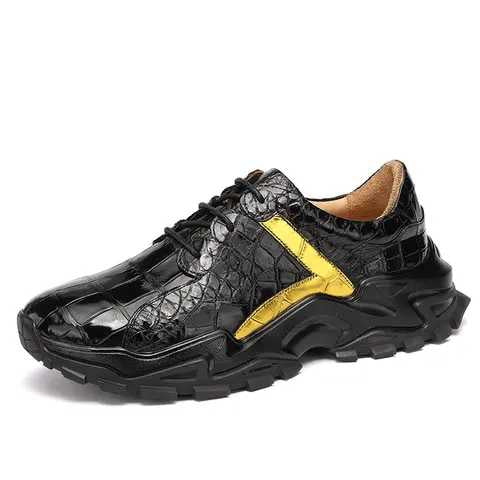 DON JOHN Crocodile Sneakers Handmade Men's