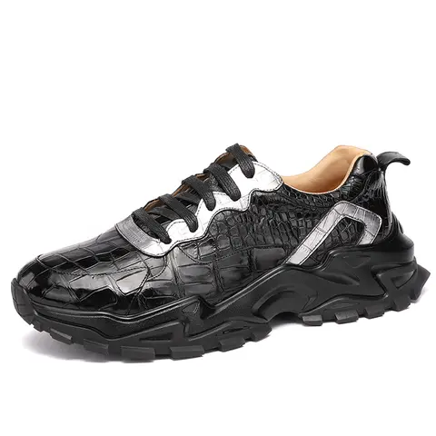 DON JOHN Crocodile Sneakers Handmade Men's