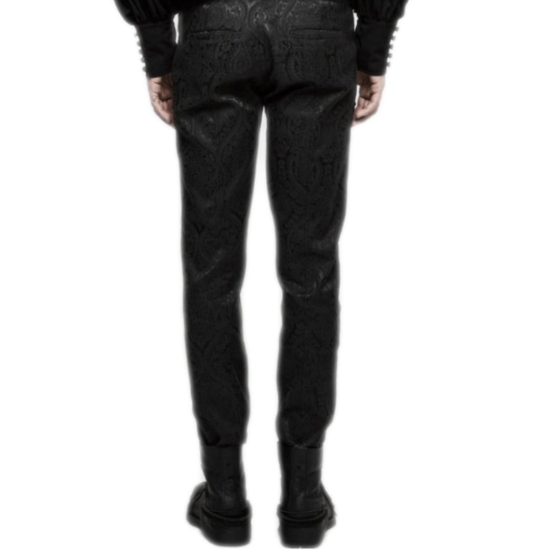 PUNKRAVE K-302 Gothic Pants Jacquard Crazy Pattern Pockets Men's