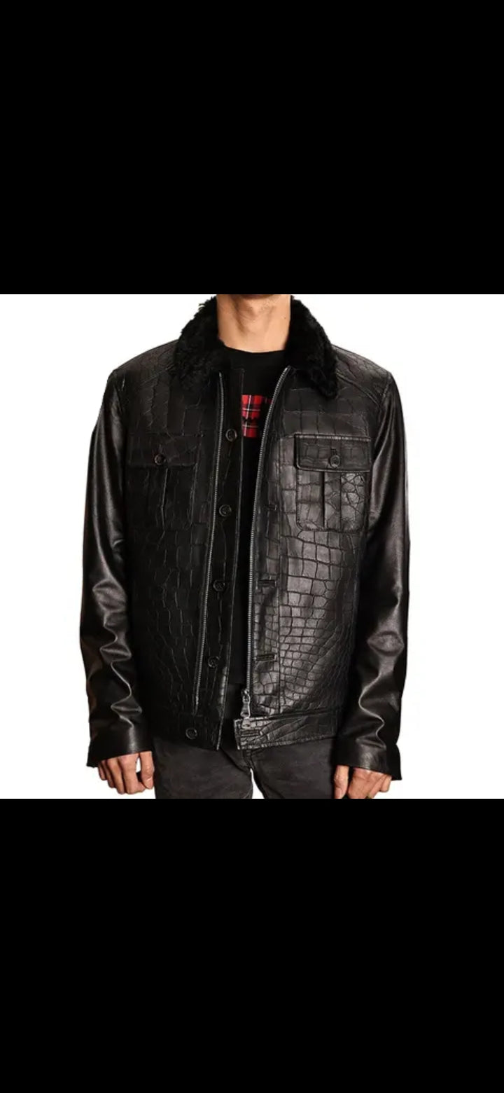 DON JOHN Crocodile Jackets Handmade Men's