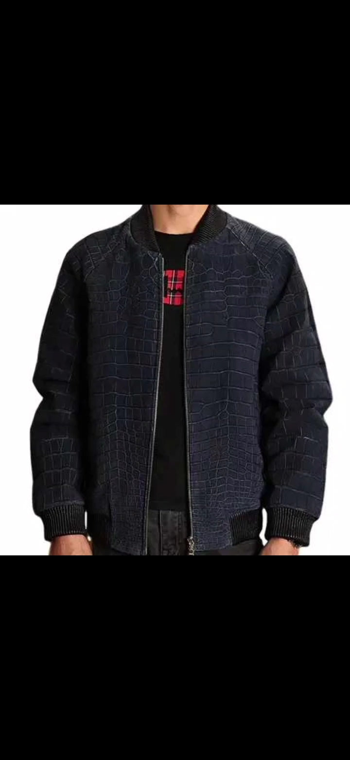 DON JOHN Crocodile Jackets Handmade Men's
