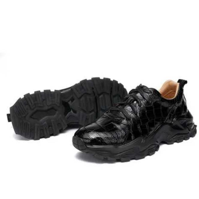 DON JOHN Crocodile Sneakers Handmade Men's